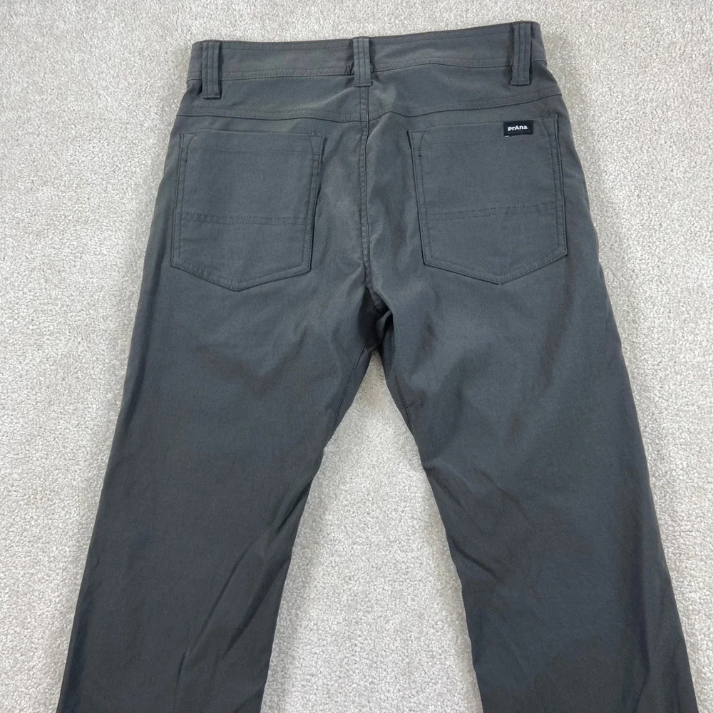 Prana Brion II Pant Men 28x30 Charcoal Grey Standard Fit 1969771 Stretch Hiking